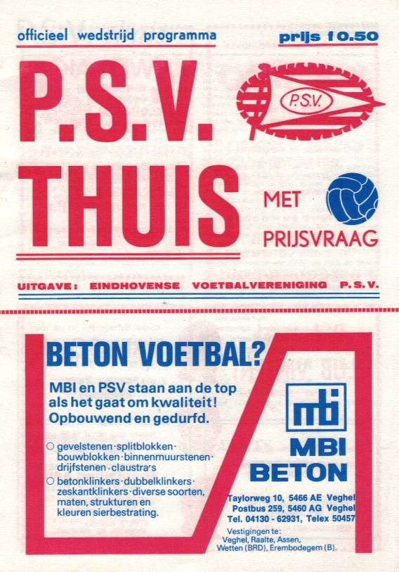 AZ Programma 12-jan-1980 PSV uit